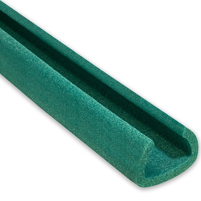 64 Metres (32 Strips) Of 'U-Channel' Foam Edge Guards Protectors 80-100mm x 2M - Jiffy Ocean Green U100